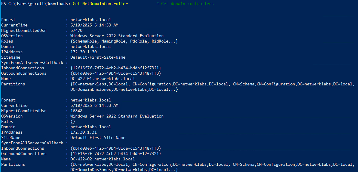 Active directory enumeration with powerview netwerk labs